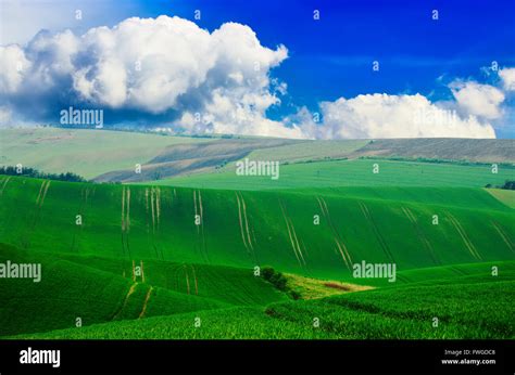 Rural landscape with road Stock Photo - Alamy