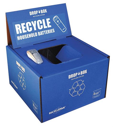 RECYCLEPAK, For Dry Cell Batteries, Battery Recycling Kit - 34J848 ...