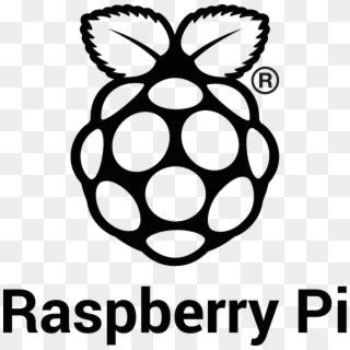 Rpi Logo Black Stacked Reg Screen - Raspberry Pi Logo Black And White ...