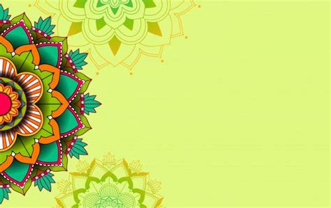 Download Background Template With Mandala Pattern Design for free in 2020 | Geometric pattern ...