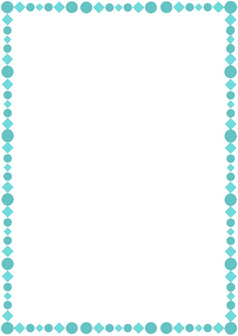 A4 Teal Page Border by whimsinkal on DeviantArt