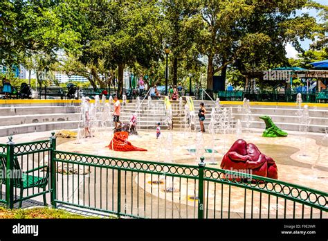 Children's playground in Bayfront Park in Sarasota FL Stock Photo - Alamy