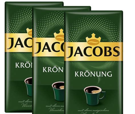 3x Jacobs Kronung Coffee Original Fresh German Ground Coffee 500g / 17.6 oz. | Buy German