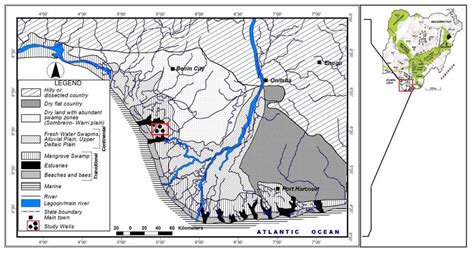 Niger Delta Map Showing the Study Area | Download Scientific Diagram