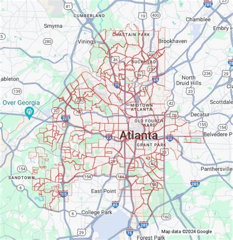 Atlanta Neighborhoods - Google My Maps