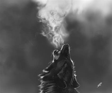 Lone Wolf, Me, Digital, 2020 : r/Art