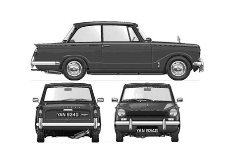 Download drawing Triumph Herald 13/60 Sedan 1971 in ai pdf png svg formats