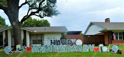 Anniversary Yard Signs - The Sign Elf - Red Oak Texas