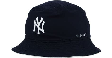 Nike New York Yankees Vapor Dri-fit Bucket Hat in Blue for Men | Lyst