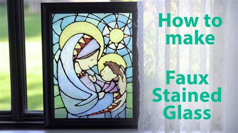 Faux Stained Glass Tutorial - YouTube