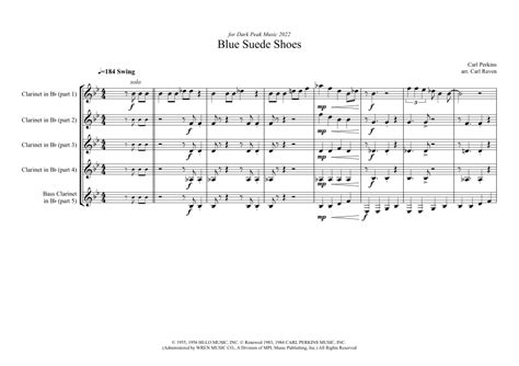 Blue Suede Shoes Sheet Music | Carl Perkins | Woodwind Ensemble