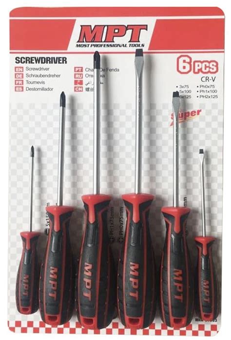 6PCS Screwdriver Set Magnetic Tip Slotted and Phillips Screwdriver-in Screwdriver from Tools on ...