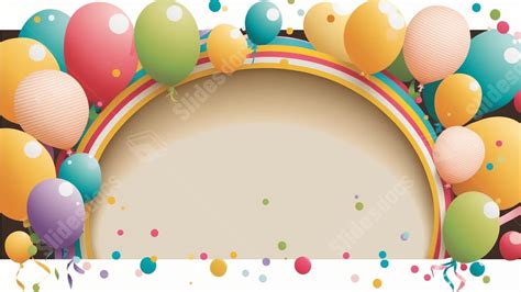 Party Colorful Balloons Powerpoint Background For Free Download ...