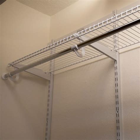 How to Install Wire Closet Shelving | Wire closet shelving, Closet shelves, Closet rack