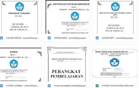 Download Cover/sampul RPP, Silabus, Prota, Prosem, KKM, Jurnal ...