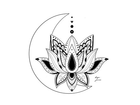 Lotus Moon Mandala Svg - 138+ Best Free SVG File