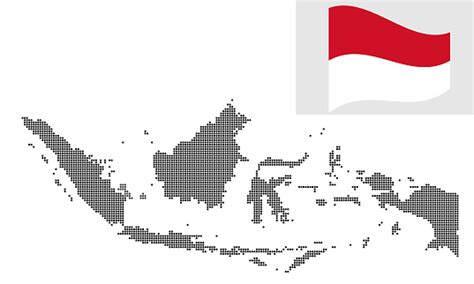 Peta Indonesia Dan Ilustrasi Vektor Simbol Ikon Bendera Datar Ilustrasi Stok - Unduh Gambar ...