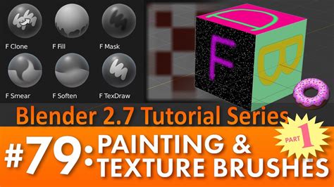 Blender 2.7 Tutorial #79: Painting & Texture Brushes (Part 1) #b3d | Blender tutorial, Texture ...