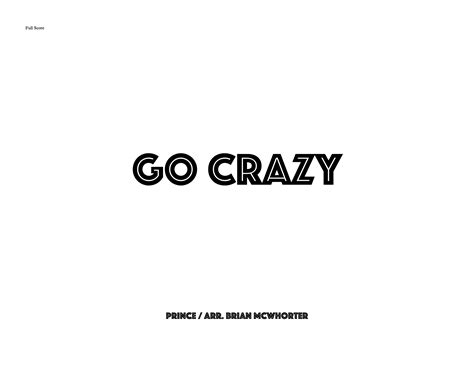 BRIAN MCWHORTER | Go Crazy – a Latin Jazz Medley of Prince Tunes