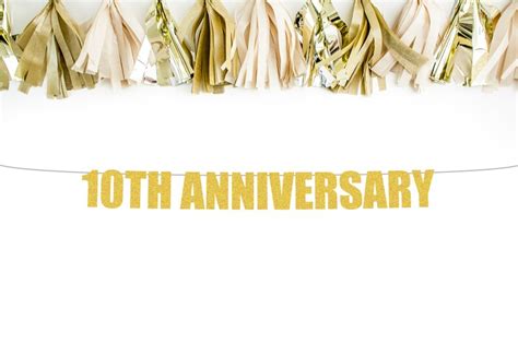 10th Anniversary banner anniversary banner 10th anniversary | Etsy