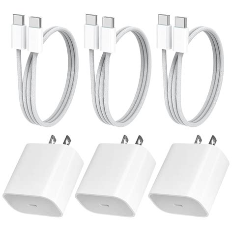 3 PACK 35W USB-C WALL FAST CHARGER FOR IPHONE 16 / 15 SERIES - Casebus Exclusive for iPhone 16 / ...