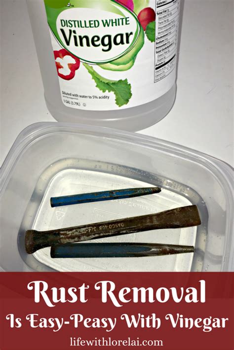 Got rusty tools? Rust removal is quick and easy with vinegar. Learn how to clean-up and de-rust ...