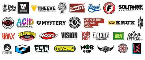 Skateboard Brands Logos Svg Bundle Vectorency - vrogue.co