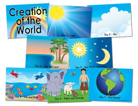 23+ God Creation Story - Free Coloring Pages