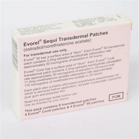 EVOREL SEQUI HRT Patches 3.2mg/11.2mg - 8 - Ashtons