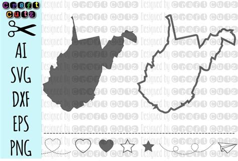 WEST VIRGINIA svg, State svg Files, West Virginia Vector,