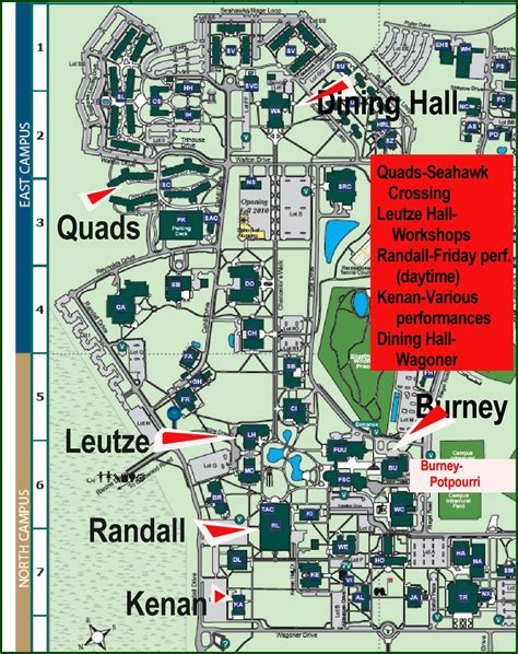 Uncw Campus Map Printable