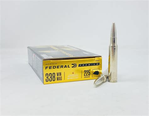 Federal Premium 338 Win Mag Ammunition P338T1 225 Grain Trophy Bonded ...