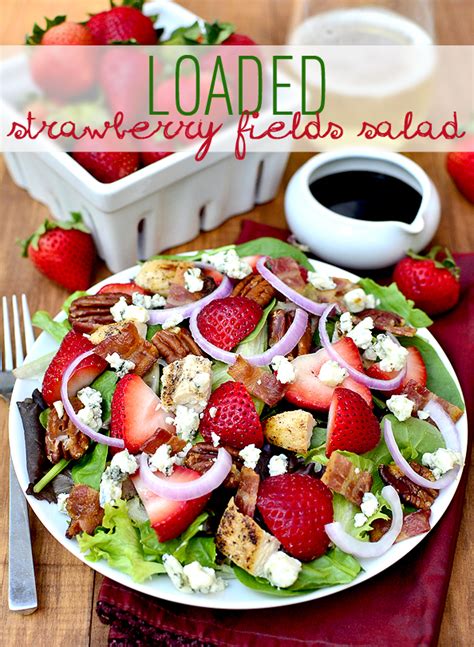 Loaded Strawberry Fields Salad - Iowa Girl Eats