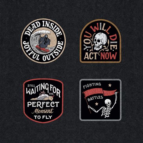 Embroidery lettering patches design. | Behance