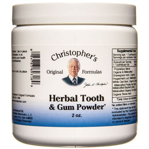 Dr. Christopher's - Herbal Tooth & Gum Powder - Azure Standard