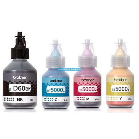 Original Brother BT5000-Y Yellow Ink Bottle - Ink Station