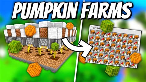 Automatic Melon/Pumpkin Farms - Minecraft 1.19 Tutorial - YouTube