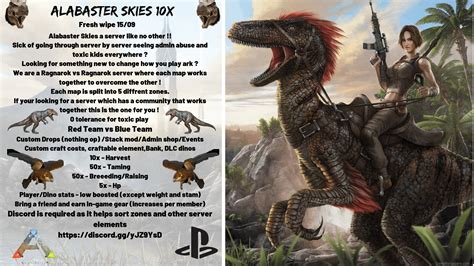 Wiped last week if your looking for a server that changes how you play ark ? With challenging ...