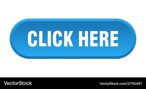 Click here button rounded blue sign Royalty Free Vector