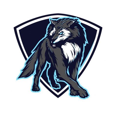 Wolf for e sport logo | Vetor Premium | 그림, 예술, 늑대