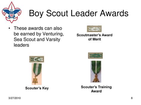 2010 University of Scouting Leadership Awards and Recognition - ppt ...