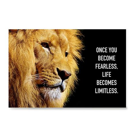 Be Brave Lion Metal Sign 24 x 30 Inches - campestre.al.gov.br