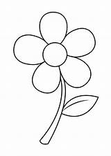 Coloring Pages  Printable Flower sketch template