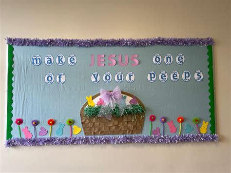 Make Jesus One of your Peeps | Christian easter bulletin board ideas, Easter bulletin boards ...