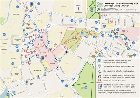 Cambridge City Centre Cycling Map. | Download Scientific Diagram