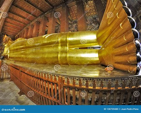 Reclining Buddha Wat Pho from Bangkok, Thailand Stock Photo - Image of ...