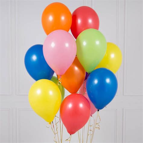 Pack Of 14 Rainbow Bright Party Balloons By Bubblegum Balloons | Rainbow bright party, Party ...