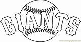 San Francisco Giants Logo Coloring Page For Kids  Free MLB Printable sketch template