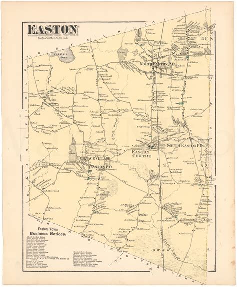 Easton, Massachusetts 1871 – WardMaps LLC