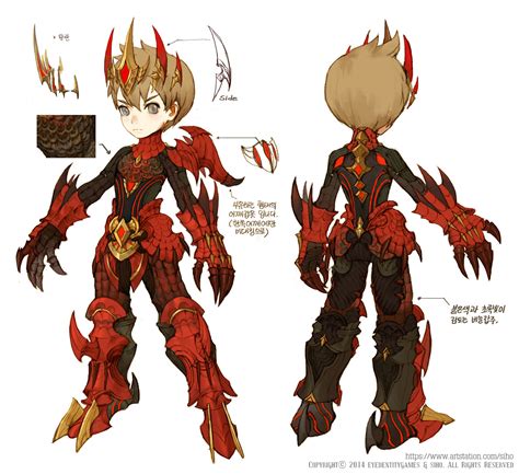 ArtStation - Dragon nest: 2014 Red dragon costume